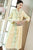 Floral Embroidery V Neck Long Chinese Wind Coat Han Costume