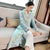 Floral Embroidery V Neck Long Chinese Wind Coat Han Costume