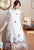 Illusion Sleeve Butterfly & Floral Embroidery Cheongsam Han Costume