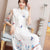 Costume da Cheongsam Han con manica illusoria e ricamo floreale