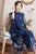 Illusion Sleeve Butterfly & Floral Embroidery Cheongsam Han Costume