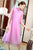 Floral Embroidery Cheongsam Top Chinese Dress Traditional Han Costume