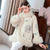 Fur Edge Retro Chinese Style Brocade Wadded Coat Comfort Fit