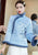 Floral Embroidery Retro Chinese Style Brocade Wadded Coat Comfort Fit