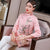 Floral Embroidery Retro Chinese Style Brocade Wadded Coat Comfort Fit