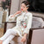 Blumenstickerei Retro im chinesischen Stil Brokat wattierter Mantel Comfort Fit