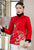 Dragon Embroidery Retro im chinesischen Stil Brokat Wattierter Mantel Comfort Fit