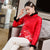Dragon Embroidery Retro Chinese Style Brocade Wadded Coat Comfort Fit
