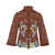 Phoenix Embroidery Retro Chinese Style Brocade Wadded Coat Comfort Fit