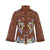 Manteau ouaté en brocart de style chinois rétro avec broderie Phoenix