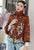 Phoenix Embroidery Retro Chinese Style Brocade Wadded Coat Comfort Fit