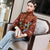 Phoenix Stickerei Retro im chinesischen Stil Brokat Wattierter Mantel Comfort Fit
