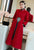 Manteau coupe-vent long en laine de style chinois avec bordure en fourrure à broderie florale