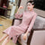 Floral Embroidery Woolen Modern Cheongsam Tea Length Qipao Dress