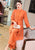 3/4 Sleeve Fancy Cotton Floral Embroidery 2-piece Chinese Style Suit