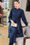 3/4 Sleeve Fancy Cotton Floral Embroidery 2-piece Chinese Style Suit