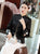Floral Embroidery Trumpet Sleeve Taffeta Traditional Chinese Jacket