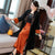 Floral Embroidery 3/4 Sleeve Long Traditional Chinese Wind Coat