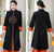 Floral Embroidery 3/4 Sleeve Long Traditional Chinese Wind Coat
