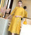 Vestido informal Hanfu de manga 3/4 con bordado floral, traje tradicional chino