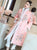 Phoenix Embroidery Brocade Long Chinese Style Wadded Coat Wind Coat