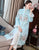 Phoenix Embroidery Brocade Long Chinese Style Wadded Coat Wind Coat