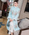 Phoenix Embroidery Brocade Long Chinese Style Wadded Coat Wind Coat