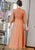 Blumenstickerei V-Ausschnitt Hanfu Freizeitkleid Traditionelles Chinesisches Kostüm