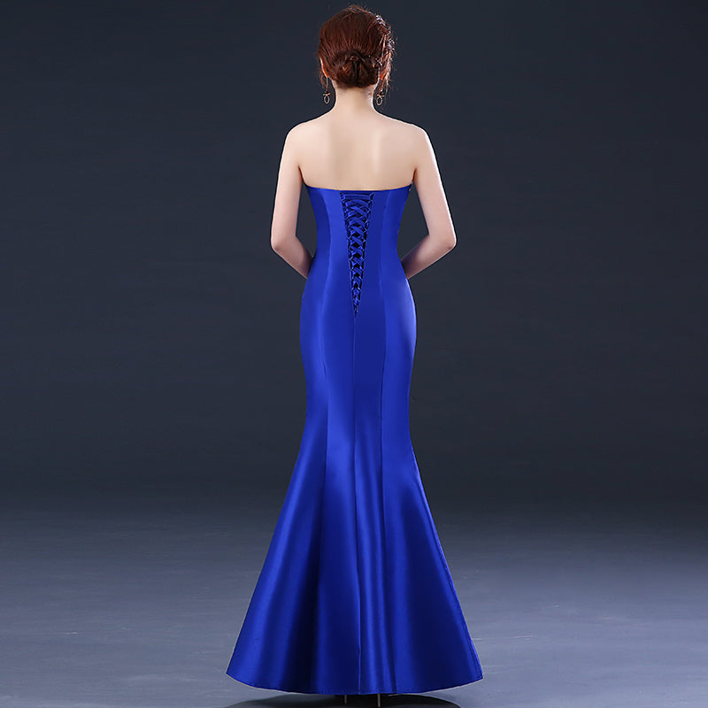 Phoenix Embroidery Strapless Mermaid Prom Dress Ceremonial Gown IDREAMMART Phoenix Embroidery Strapless Mermaid Prom Dress Ceremonial Gown IDREAMMART