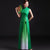 Sleeveless Satin Ao Dai Chinese Evening Dress with Tassel