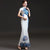 Wave Joint Cheongsam Top Langes Meerjungfrau Chinesisches Abendkleid