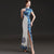 Wave Joint Cheongsam Top Long Mermaid Chinese Evening Dress