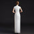 Phoenix & Floral Embroidery Traditional Cheongsam Chinese Evening Dress