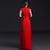 Floral Embroidery A-line Ao Dai Chinese Evening Dress