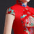 Auspicious Pattern Cheongsam Top Brocade Mermaid Chinese Evening Dress