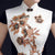 Cheongsam Top mit Blumenstickerei Ao Dai Chinesisches Abendkleid