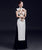 Cheongsam Top mit Blumenstickerei Ao Dai Chinesisches Abendkleid