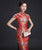 Vestido de noche chino Qipao Cheongsam tradicional con brocado floral