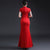 Dragon Embroidery Cap Sleeve Cheongsam Chinese Prom Dress