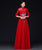 Broderie florale demi-manche Cheongsam Top robe de bal chinoise