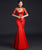 Phoenix Appliques & Floral Lace Mermaid Cheongsam Chinese Prom Dress