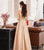Illusion Neck Floral Embroidery Cheongsam Top Chinese Prom Dress with Pleated Skirt