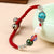 Wax String with Pearl Jade Turquoise Beads Bracelet