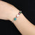 Wax String with Pearl Jade Turquoise Beads Bracelet