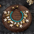 Braccialetto stile Boho con ciondoli a forma di stella marina con perline di cera turchese