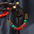 Handmade Bodisu & Turquoise Stones Wax String Bracelet