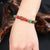 Handmade Bodisu & Turquoise Stones Wax String Bracelet