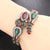 Green & Red Gems Retro Bracelet