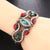 Green & Red Gems Retro Bracelet