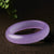 Genuine Lilac Agate Bangle Bracelet